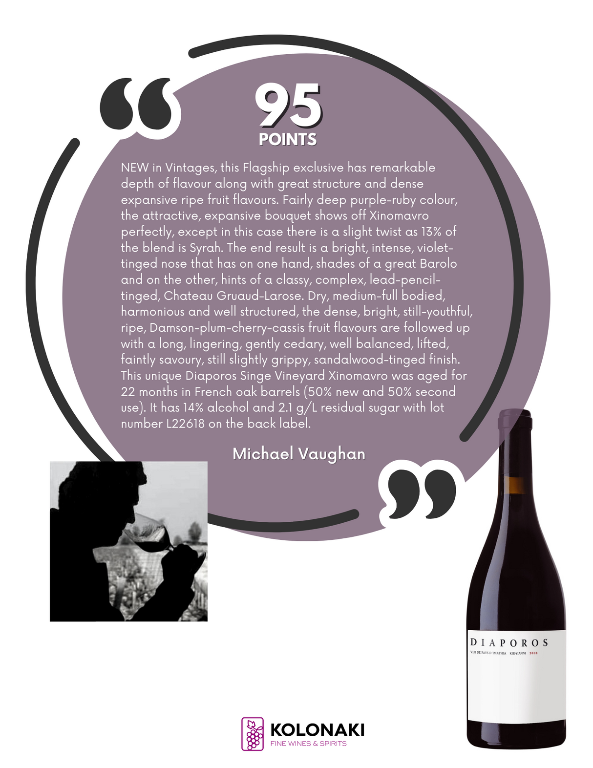 Kir-Yianni Diaporos Block 5 (3 Bottle Minimum)
