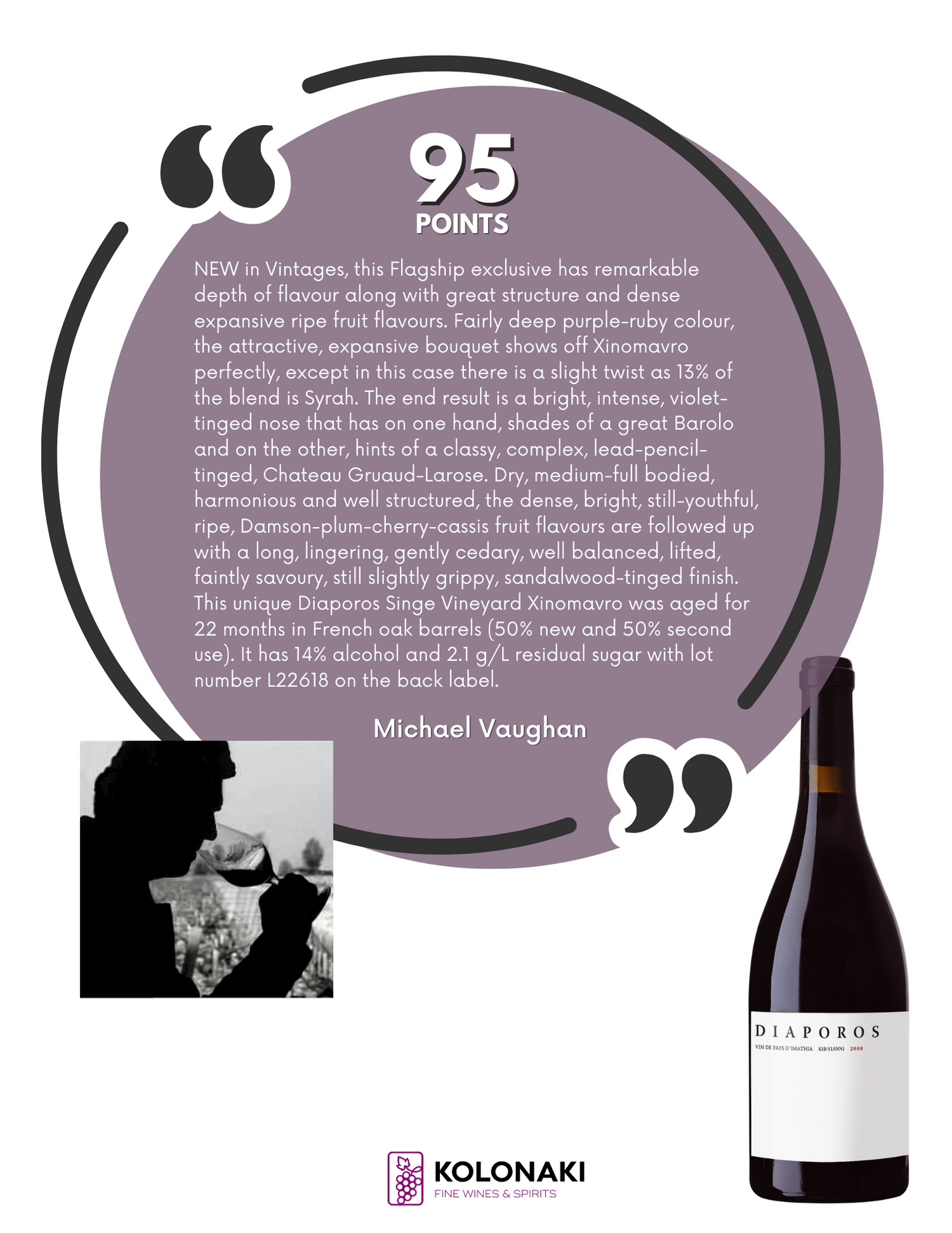 Kir-Yianni Diaporos Block 5 (3 Bottle Minimum)