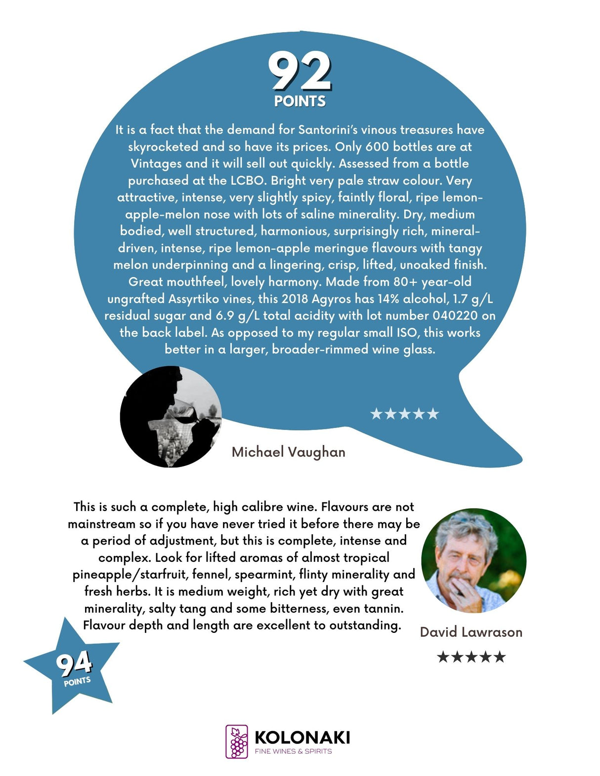 Estate Argyros Santorini Assyrtiko (3 Bottle Minimum)