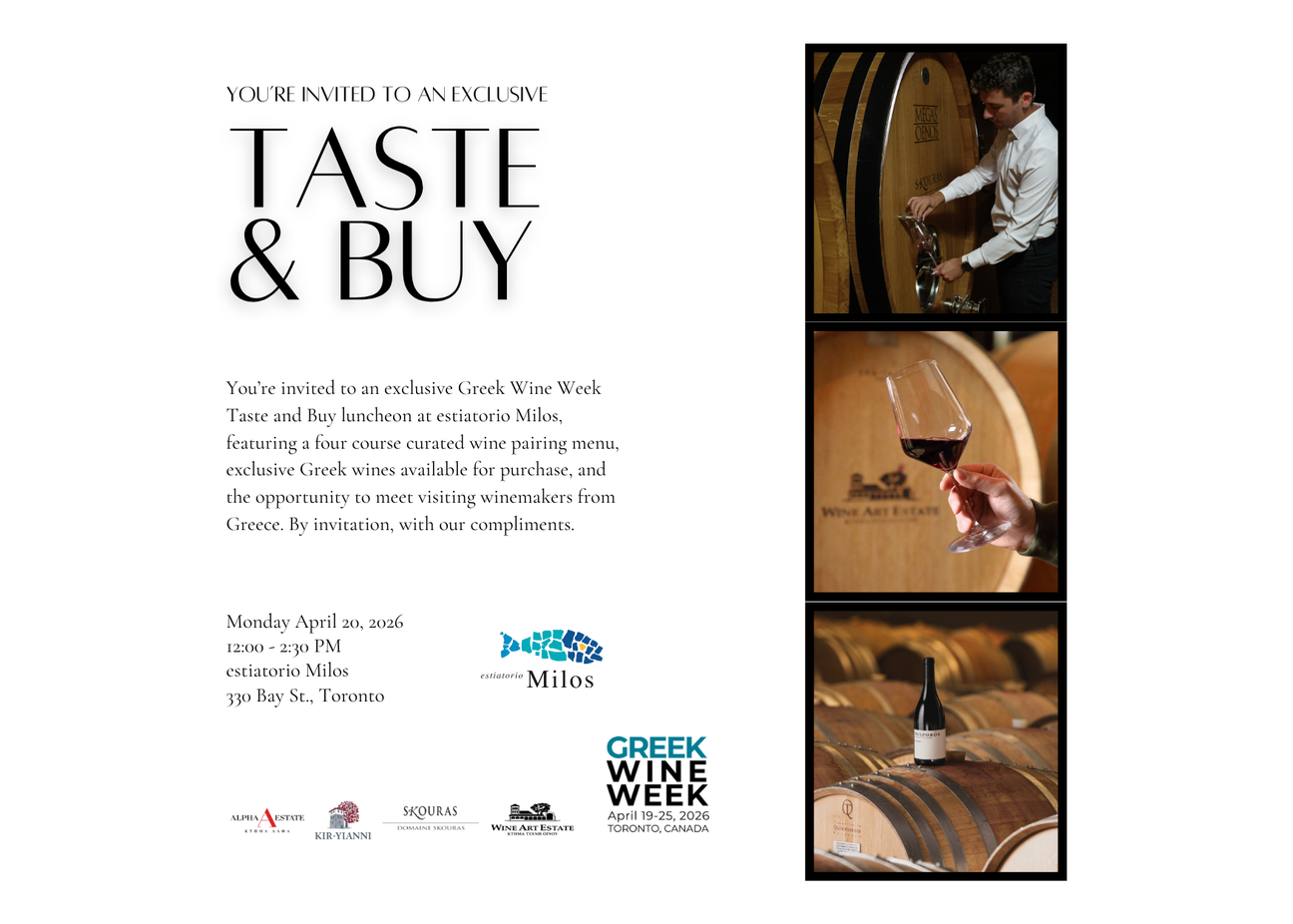 Milos Taste and Buy Wine Selection