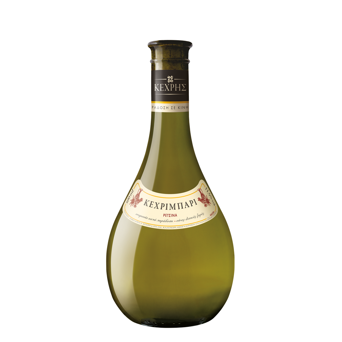 Kechribari Retsina, white wine, Greek wine, wine from Greece