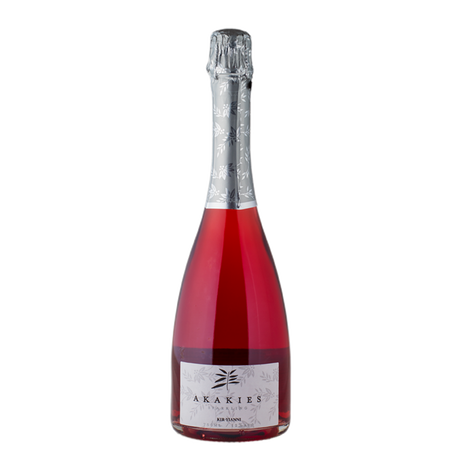 Kir Yianni Akakies Sparkling Rosé 100% Xinomavro, rosé, rosé wine, Greek wine, wine from Greece, Greek rosé, sparkling rosé
