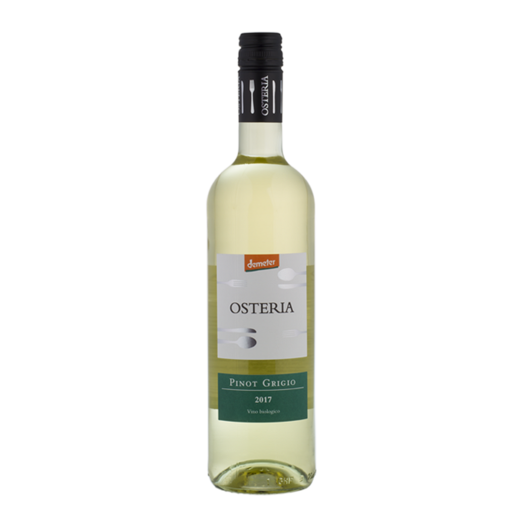 Osteria Pinot Grigio IGT Vegan, Organic & Biodynamic, organic wine, vegan wine, white wine, Italian wine, wine from Italy