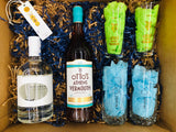 Skinos Mastiha Spirit & Otto's Athens Vermouth with free glasses Gift Box
