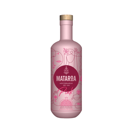 Mataroa Mediterranean Dry Gin Pink, gin, dry gin, spirits, Greek spirits, spirits from Greece
